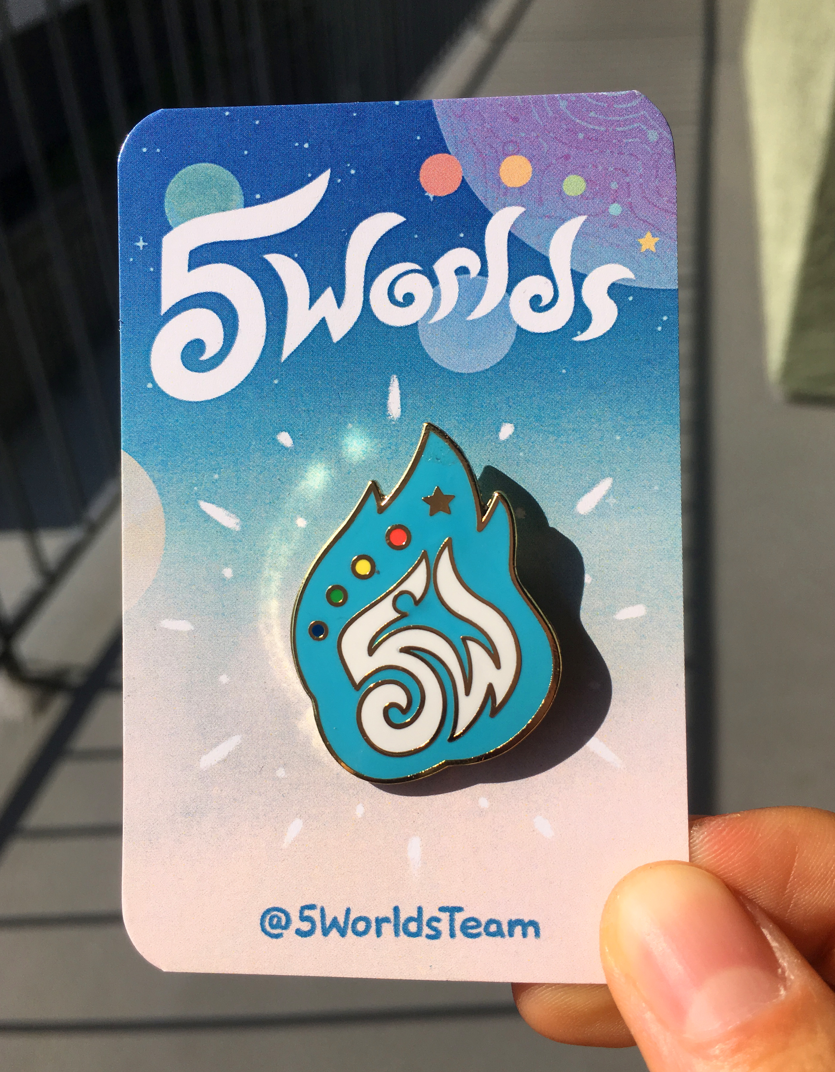 5W Logo Enamel Pin